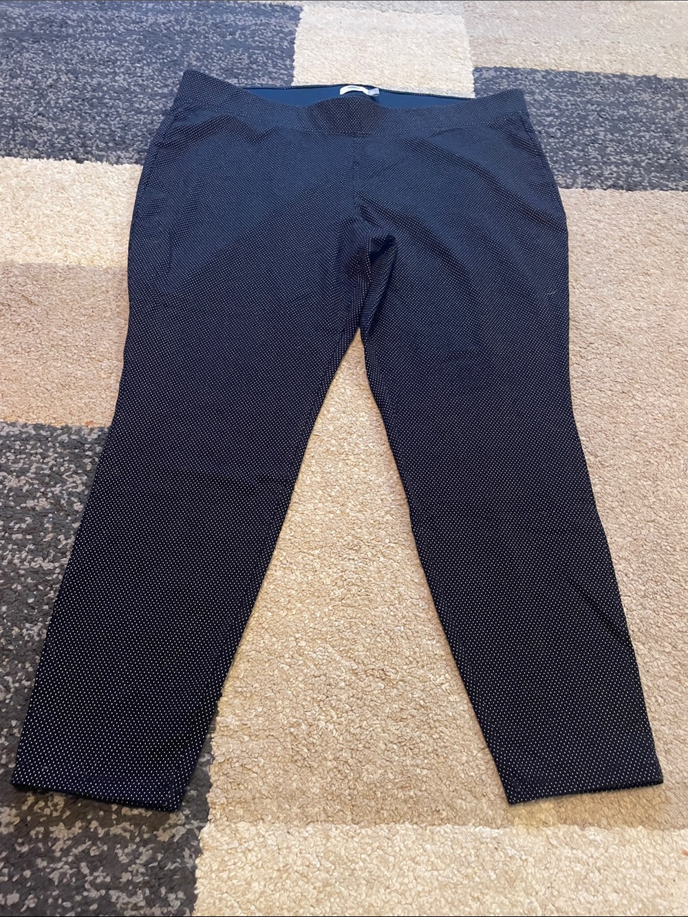 Old Navy Navy Microdot Ankle Pants